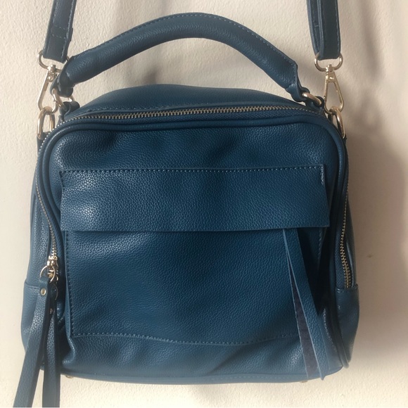 ❤️Blue teal crossbody bag multiple compartments - Picture 3 of 11
